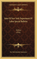 State Of New York Department Of Labor Special Bulletin: Anthrax (1916)