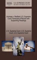 Andreae V. Redfield U.S. Supreme Court Transcript of Record with Supporting Pleadings: (English)