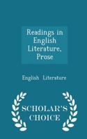 Readings in English Literature, Prose - Scholar's Choice Edition: (English)