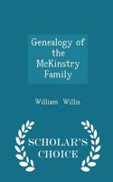 Genealogy of the McKinstry Family - Scholar's Choice Edition