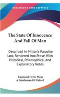 The State Of Innocence And Fall Of Man