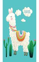 FASHION DIARY LLAMA SQUARE POCKET DIARY