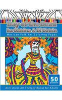 Coloring Books for Grownups Day of the Dead La Catrina & El Catrin
