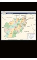 Map of Afghanistan Journal: 150 Page Lined Notebook/Diary(English)