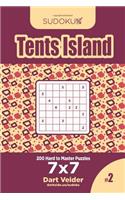 Sudoku Tents Island - 200 Hard to Master Puzzles 7x7 (Volume 2)