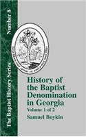 History of the Baptist Denomination in Georgia - Vol. 1