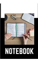 Notebook: Big notepad - Journal - Logbook - Notes - 100 lined pages - students - business - organizer - planner - planning - textbook - agenda - newspaper boo