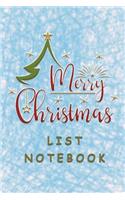 Merry Christmas List Notebook: Shopping Lists, Budgets, Gift Ideas, Where You Bought From