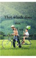 That which does not kill us makes us stronger