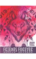 2020 Friendship Weekly Planner dated with to do notes: Appreciation dated calendar with to do list & monthly friendship quotes