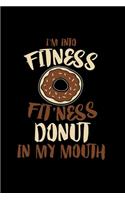 Fitness donut in my mouth: 6x9 Low Carb - grid - squared paper - notebook - notes