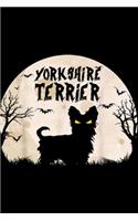 Yorkshire Terrier: Halloween Horror Yorkshire Terrier Journal/Notebook Blank Lined Ruled 6x9 100 Pages