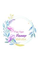 2020-2024 Five Year Planner: Monthly Schedule Organizer Logbook Academic Agenda Business Planner for The Next Five Years, 60 Months Calendar, Appointment Notebook, 8.5" x 11", 2