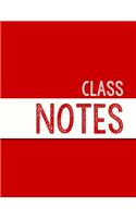 Red Class Notebook