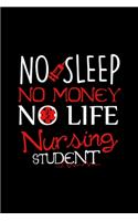 No Sleep No Money No Life Nursing Student