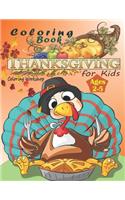 Thanksgiving Coloring Book for Kids Ages 2-5