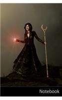 Notebook: Fantasía, Mago, Nave, Ruina Cuaderno / Diario / Libro de escritura / Notas - 6 x 9 pulgadas (15.24 x 22.86 cm), 150 páginas, superficie brillante.