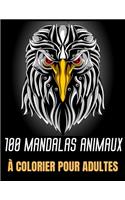 100 Mandalas Animaux à colorier pour adultes