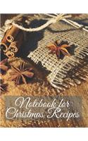 Notebook for Christmas Recipes