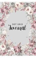 Dot Grid Journal: Bullet Journal Floral Wreaths Watercolor Flowers Notebook Dot Grid Dotted Pages Small Planner Journal Sketchbook Diary (6 X 9) Softbound Cover