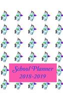 School Planner 2018-2019: Unicorn Pattern Cover for your Academic Planner includes Yearly, Monthly and Weekly Calendars. A perfect gift for a Teacher, Girl, Boy, Parent, Stud