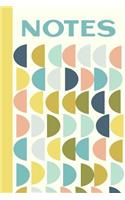 Notes: 6 X 9 Journal with 114 Lined Pages for Note Taking, List Making, Journaling, Writing, and More Colorful Geometric Pattern Cover