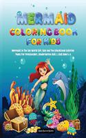Mermaid Coloring Book for Kids 3-8