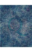 Monogram "Q" Sketchbook: Blank Art Pad Notebook Journal(17 Monogram Water 150 Sketch)