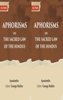 Aphorisms on the Sacred Law of the Hindus 2 Vols. Set [Hardcover]