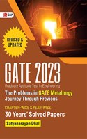 GATE 2023 : The problems in GATE Metallurgy : Journey Through Previous 29 years' Chapter-wise Solved Papers By GKP