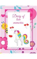 Diary of love memories