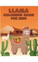 llama coloring book for kids