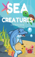 Sea Creatures Coloring Book