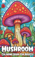 Mushroom Coloring book for Adults