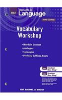 Holt Traditions Vocabulary Workshop: Vocabulary Workshop