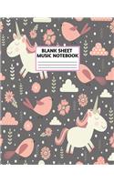Blank Sheet Music Notebook