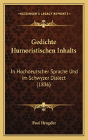Gedichte Humoristischen Inhalts