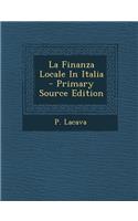 Finanza Locale in Italia