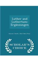 Luther and Luthertum