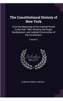 Constitutional History of New York