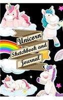 Unicorn Sketchbook and Journal: Unicorn Journal for Boys Girls Kids Women Teens! With Lined and Blank Pages, Perfect for Journal, Doodling, Sketching and Notes to Unleash Creativit