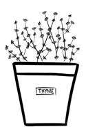 Thyme Notebook: (96 Food Print)