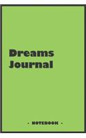 Dreams Journal - To draw and note down your dreams memories, emotions and interpretations