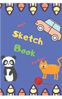 Blank Sketch Book For Boys