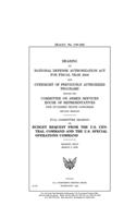 Hearing on National Defense Authorization Act for Fiscal Year 2009 and oversight of previously authorized programs