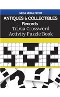 ANTIQUES & COLLECTIBLES Records Trivia Crossword Activity Puzzle Book