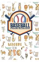 Baseball Stadiums Record Book: (196 Baseball Stadiums Record Book)