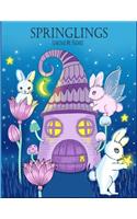 Springlings: A magical coloring book