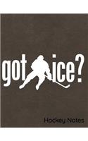 Got Ice Hockey Notes: Notebook, Journal, Diary or Sketchbook with Lined Paper