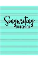 Songwriting Notebook: Lyric Journal